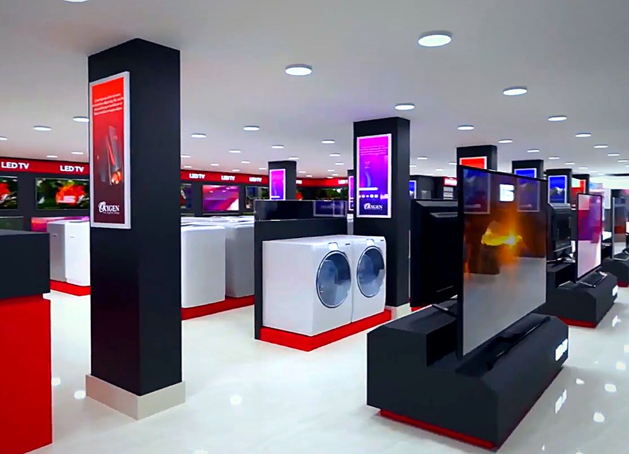 Retail showroom 3D walkthrough